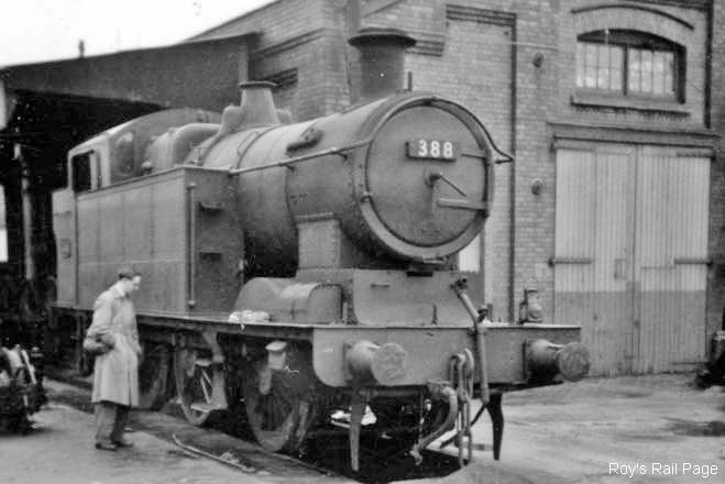 388 TVR 'A' class 0-6-2T at Swindon